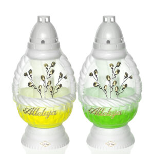 Znicz wielkanocny JKSM ALLELUJA biały