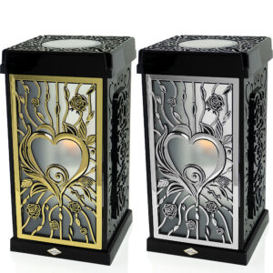 Znicz solarny SOLAR GRACJA RÓŻA SERCE