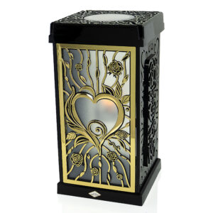 Znicz solarny SOLAR GRACJA RÓŻA SERCE