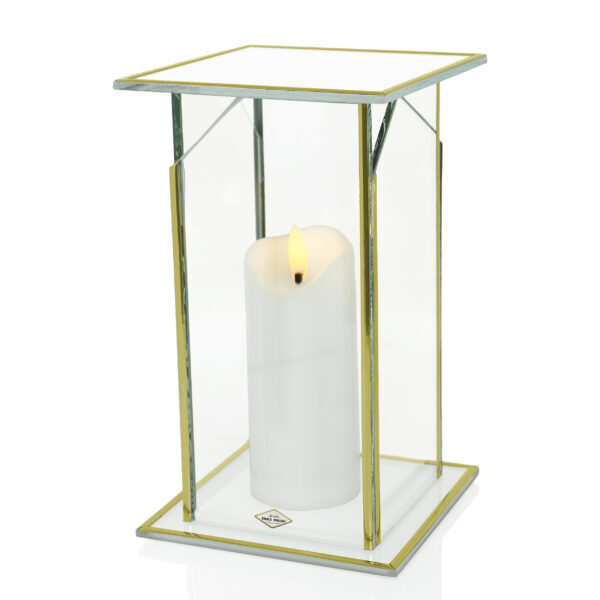 Znicz GLASS B i BK biały