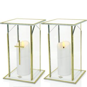 Znicz GLASS B i BK biały