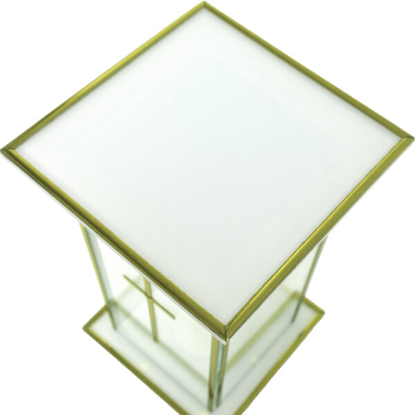 Znicz GLASS B i BK biały