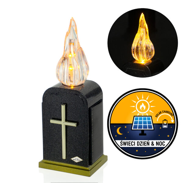 Wkład solarny z KRZYŻEM/NAPISEM 1/24/WZP MEMORIAL