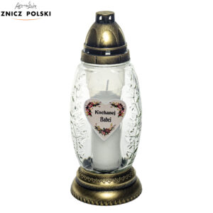 Znicz Z484 NAKLEJKA BABCI złoty