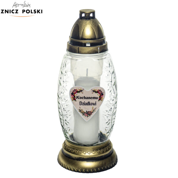 Znicz Z484 NAKLEJKA DZIADKOWI złoty