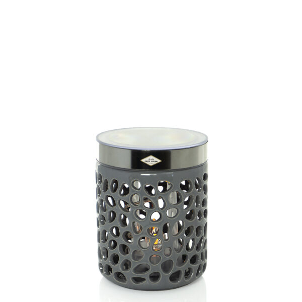 Znicz LATARENKA SOLAR CERAMICZNA SZARA
