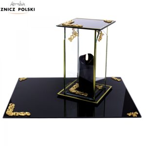 Podstawka GLASS DEKOR czarna