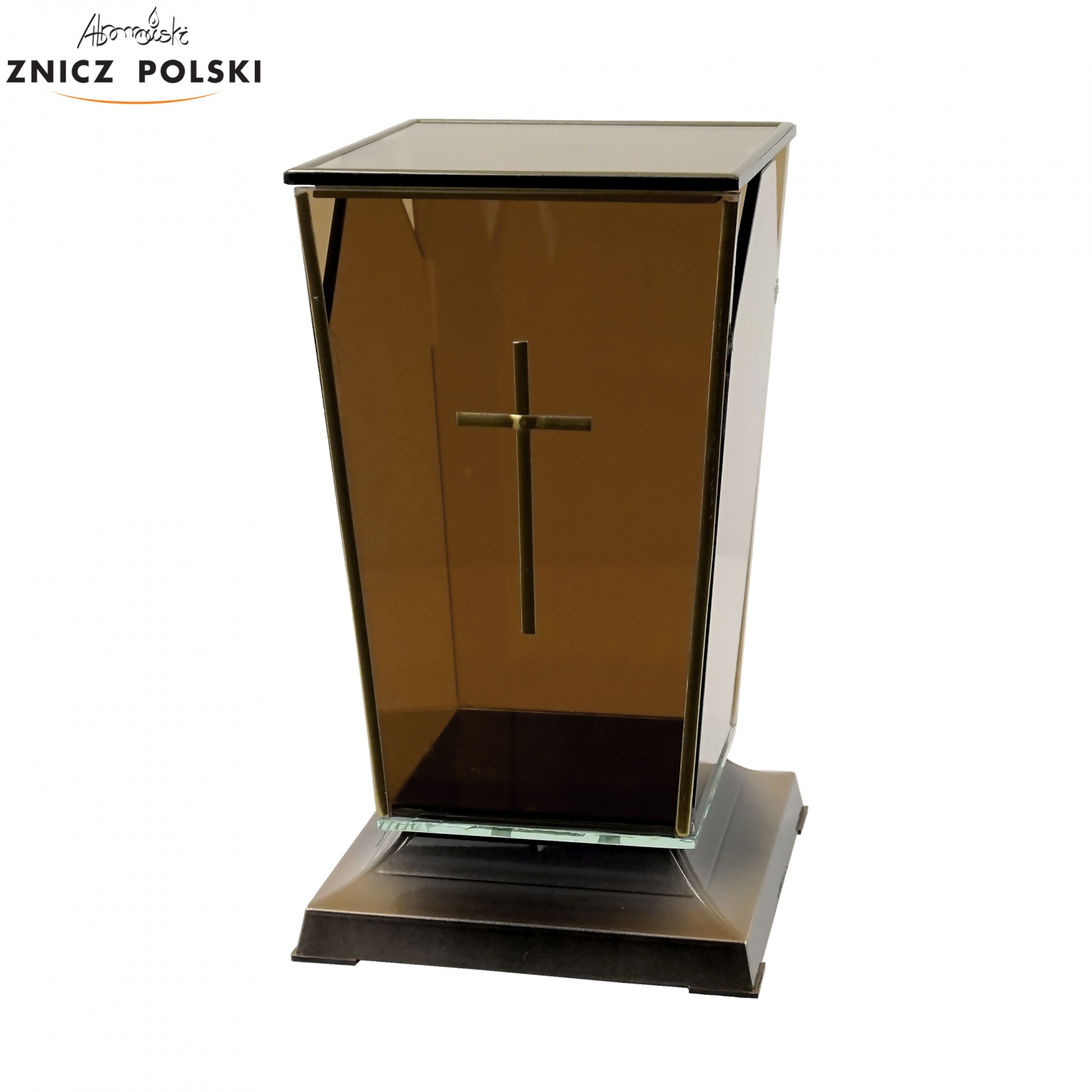 Znicz GLASS TRAPEZ KRZYŻ lustro