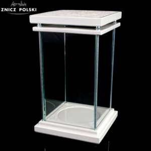 Znicz żywiczny KWADRAT MAX biały