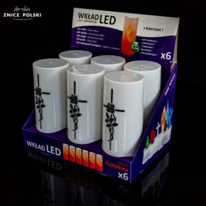 Wkład świeca LED PROSTA KRZYŻ