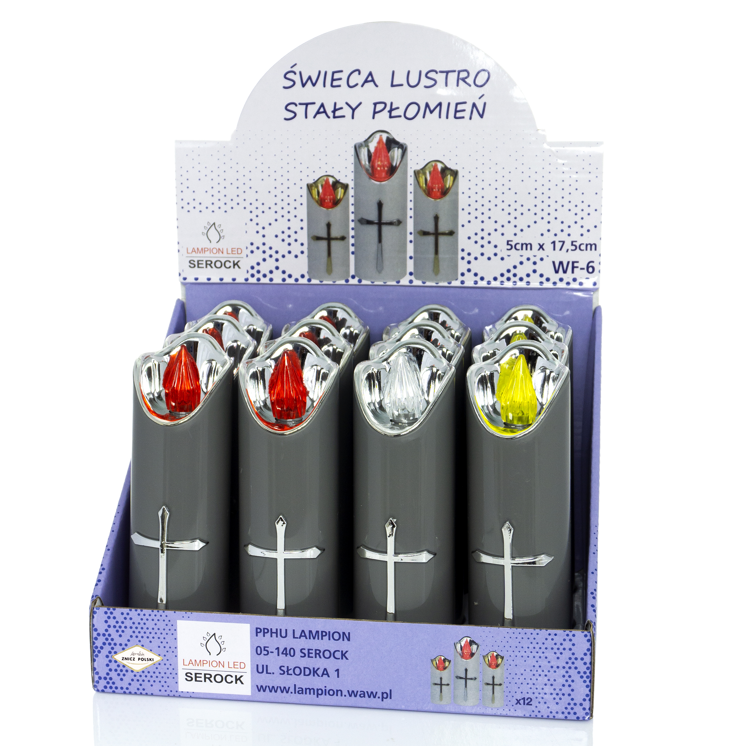 Wkład LED GRAY SILVER 17,5cm display