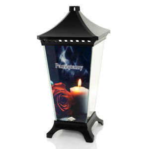 Znicz LST LATARNIA ROMB ŚWIECA CZERWONA PAMIĘTAMY