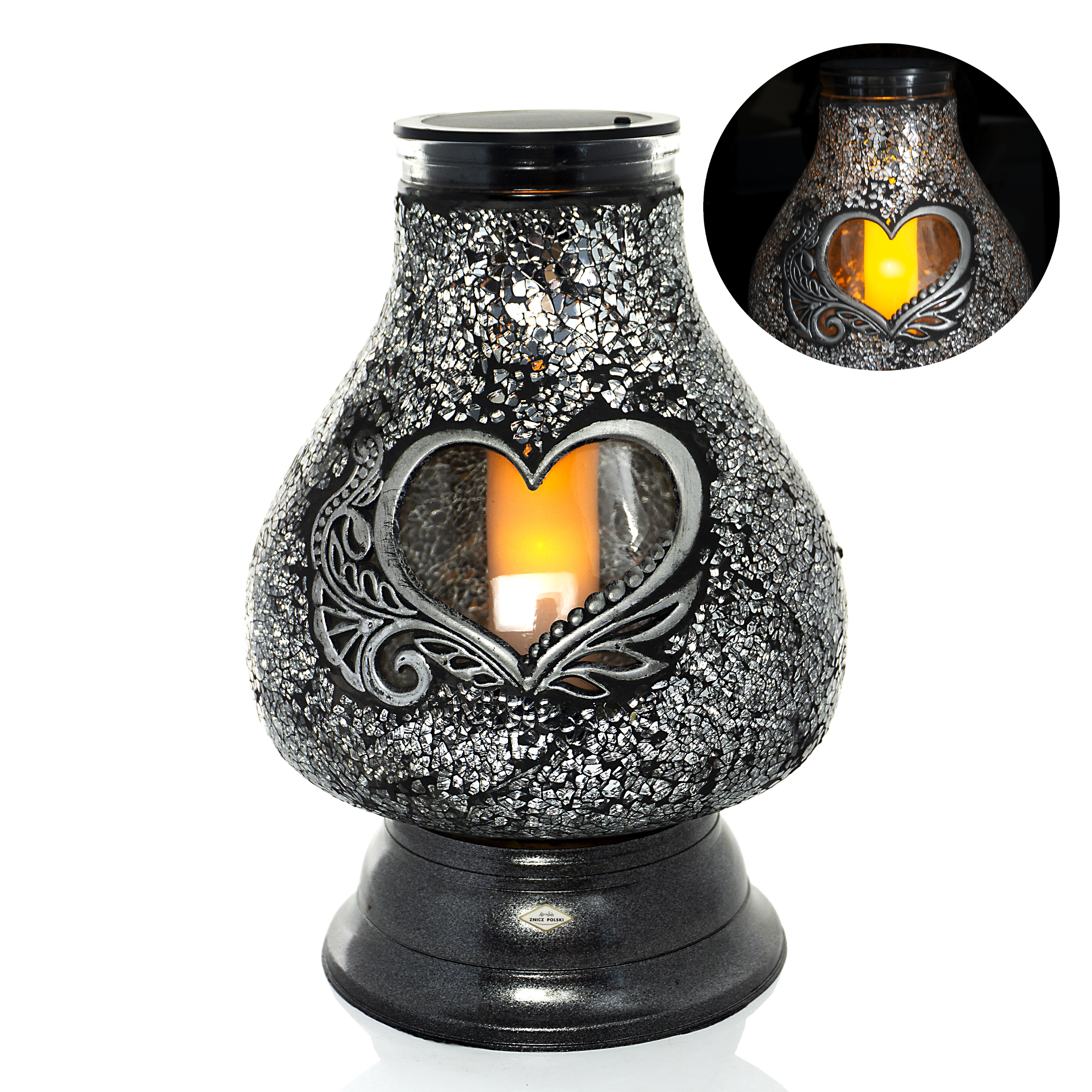 Znicz SOLAR WITRAŻ KARAFA SERCE