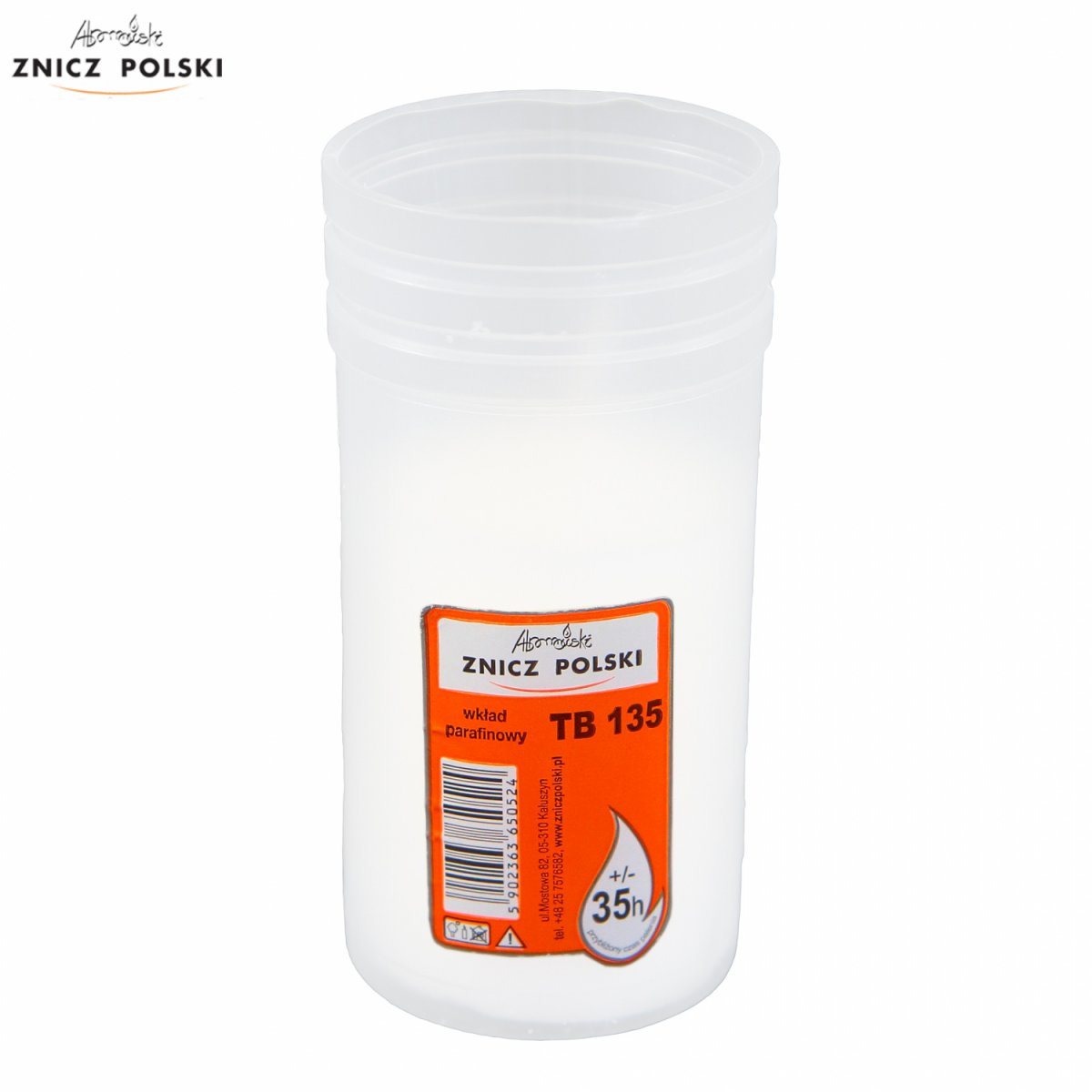 Wkład parafinowy prasowany TB135