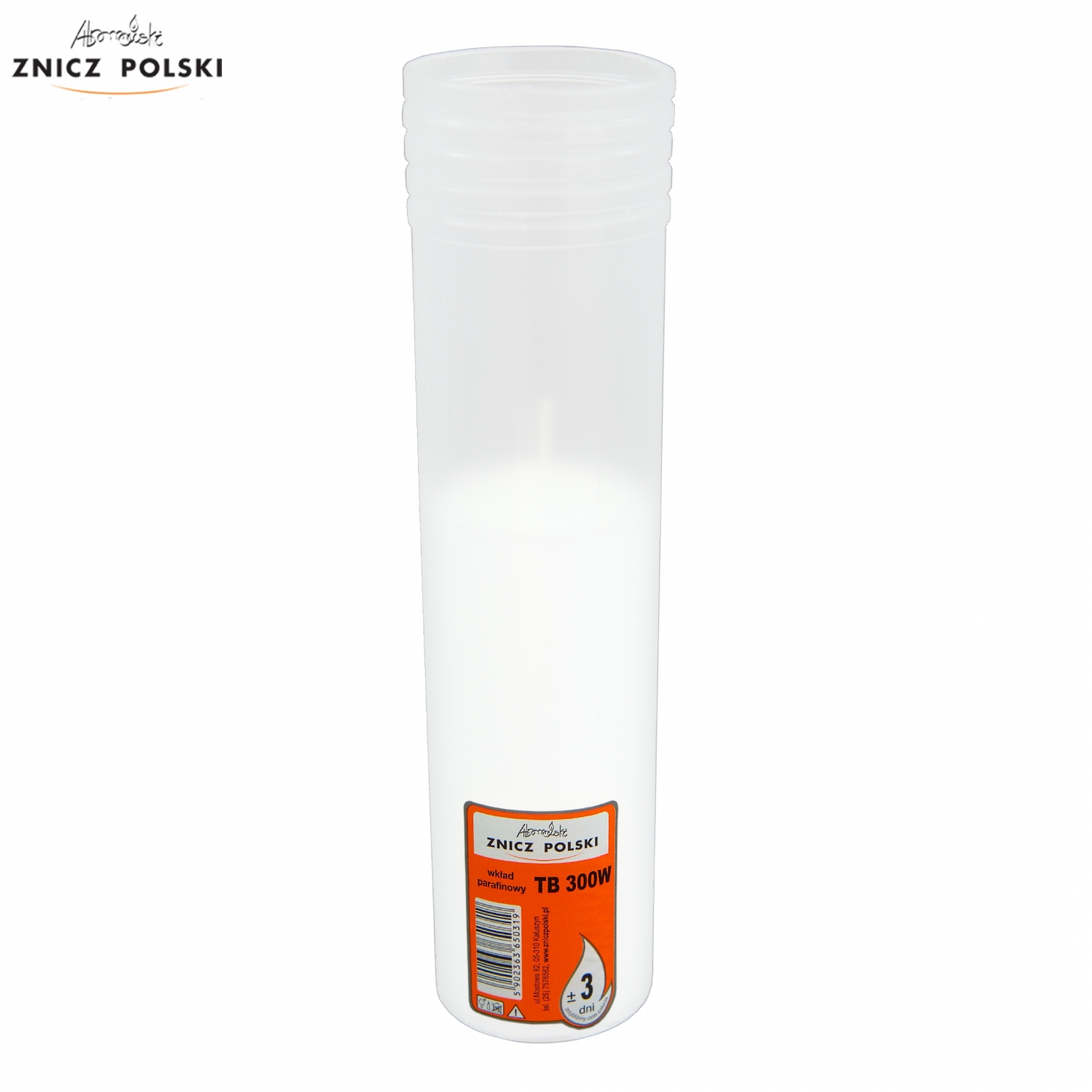 Wkład parafinowy prasowany TB300W 25CM